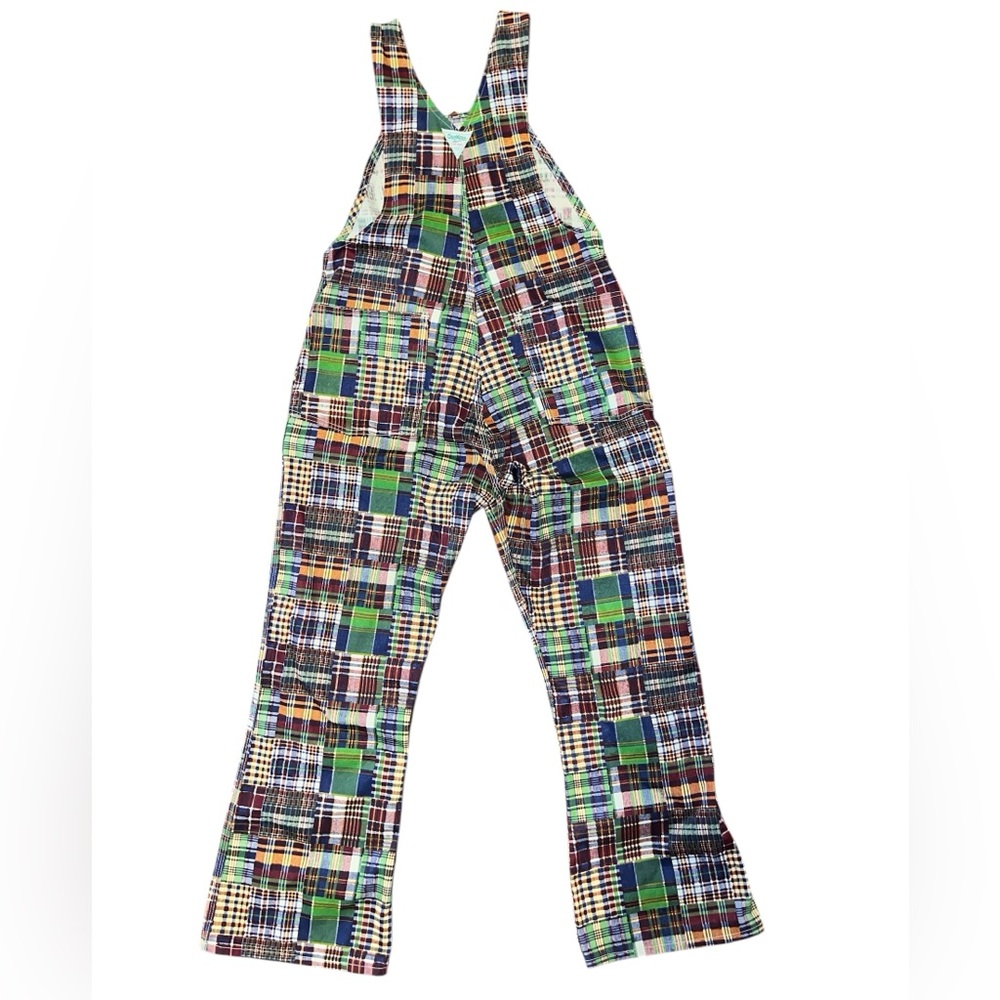 Oshkosh Bgosh Vtg 60’s Vestbak union Maid!!denim plaid overalls dead stock NWOT! - Picture 2 of 16